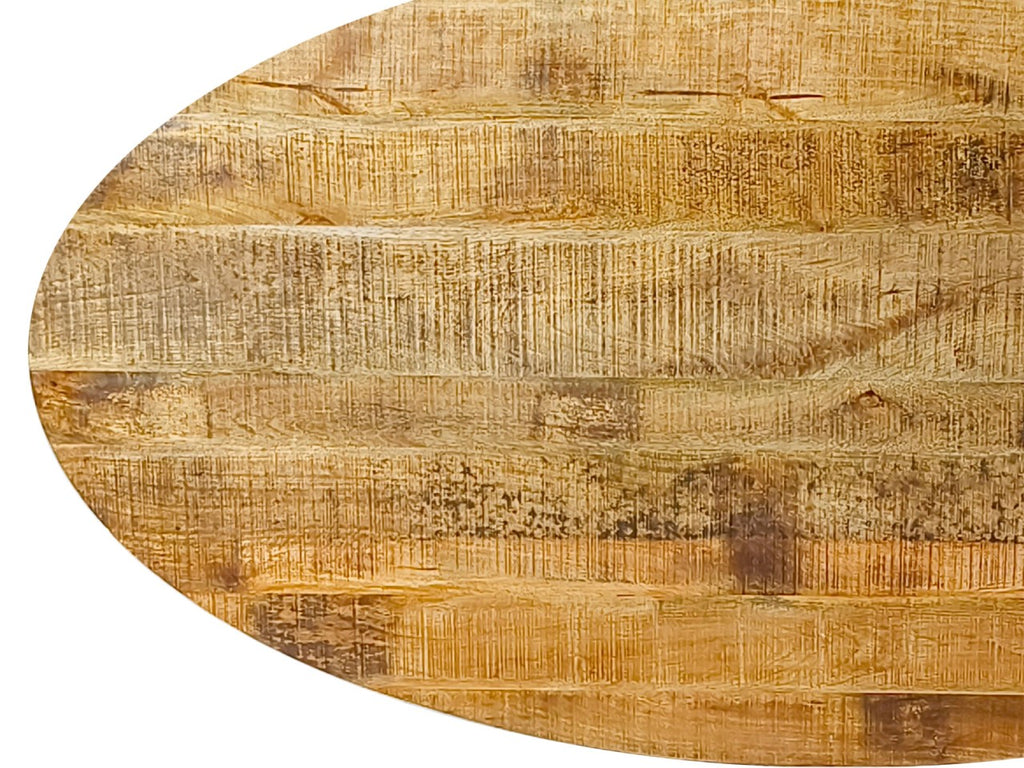 Spisebord oval 190x100cm i massivt mangotræ - Nordic Unique