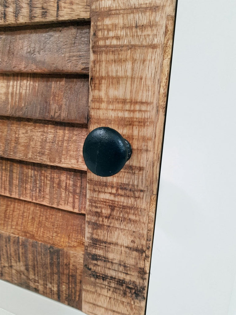 Natbord/kommode B45xH60cm i mangotræ hvid - Nordic Unique