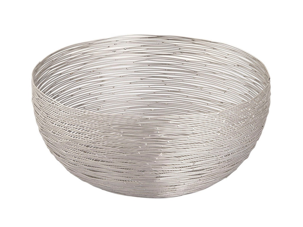 Frugtkurv ø 30 cm H 13 cm sølv - Nordic Unique