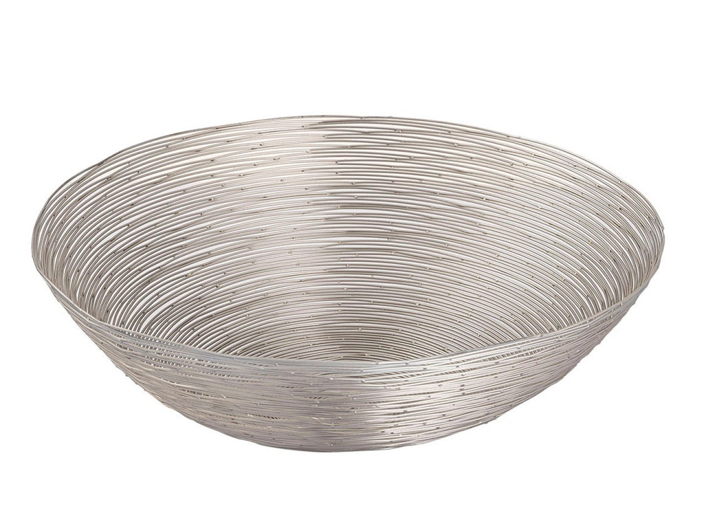 Frugtkurv ø 40 cm H 11 cm sølv - Nordic Unique