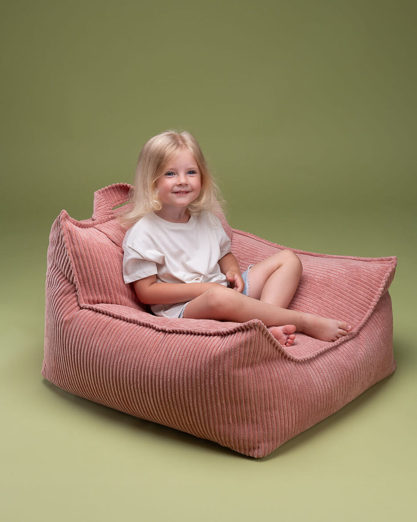 Rosa Mousse Bønnesækkestol