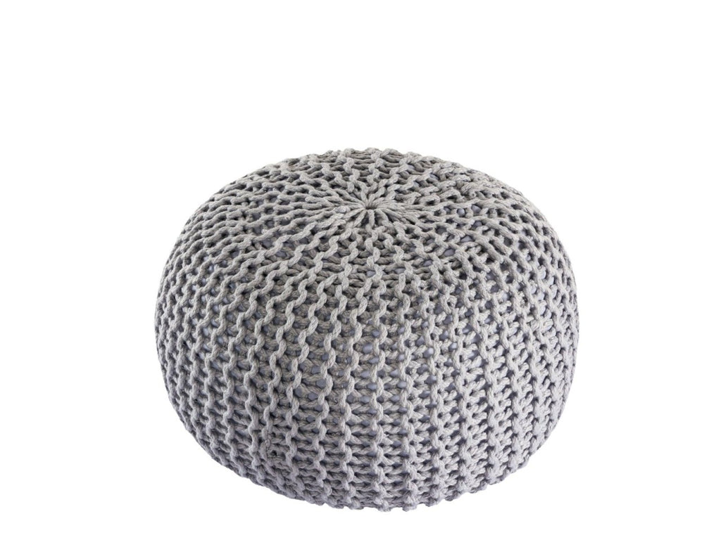 Puf/strikpuf premium Ø45cm 100% vandtæt grå - Nordic Unique