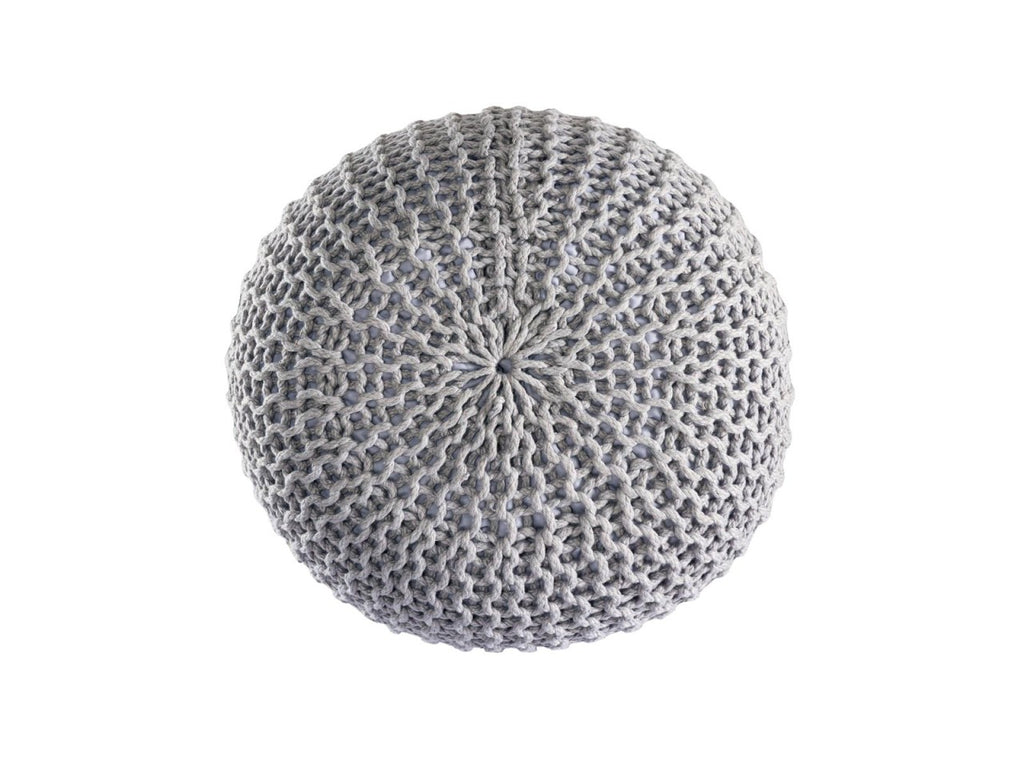 Puf/strikpuf premium Ø45cm 100% vandtæt grå - Nordic Unique