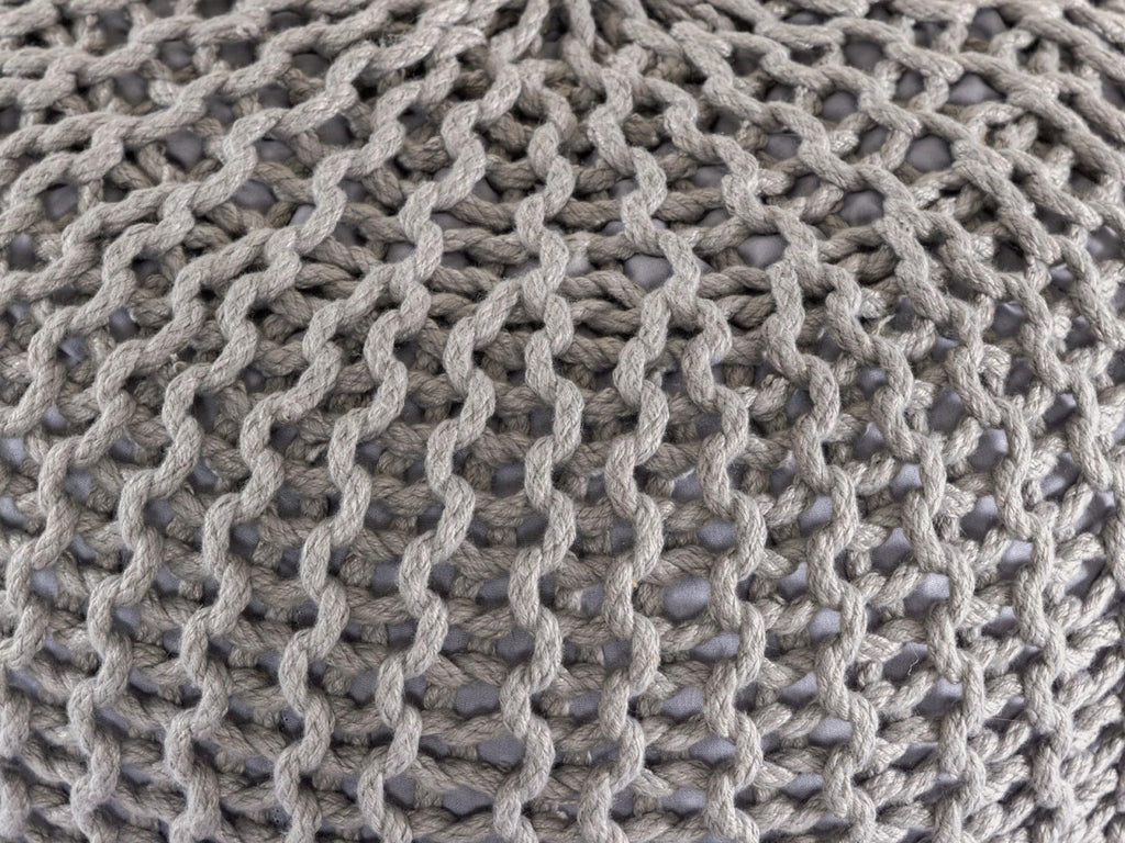 Puf/strikpuf premium Ø45cm 100% vandtæt grå - Nordic Unique