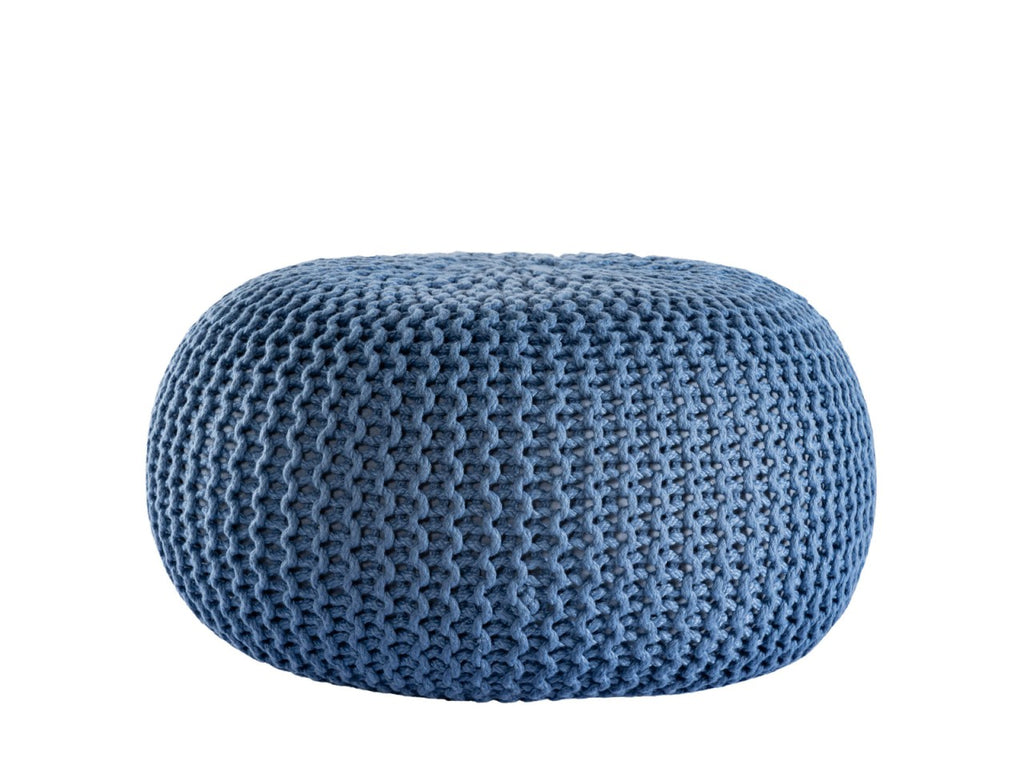 Puf/strikpuf premium Ø45cm 100% vandtæt blå