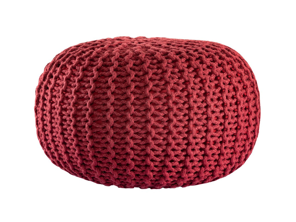 Puf/strikpuf premium Ø45cm 100% vandtæt robin rød - Nordic Unique