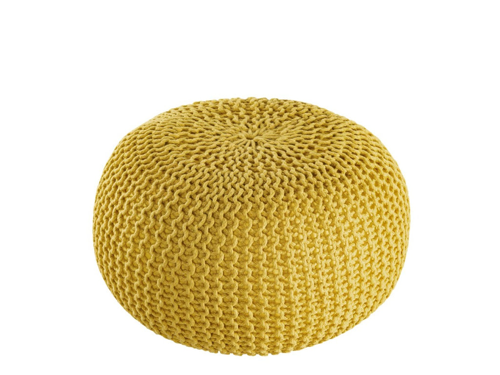 Puf/strikpuf premium Ø45cm 100% vandtæt gul - Nordic Unique