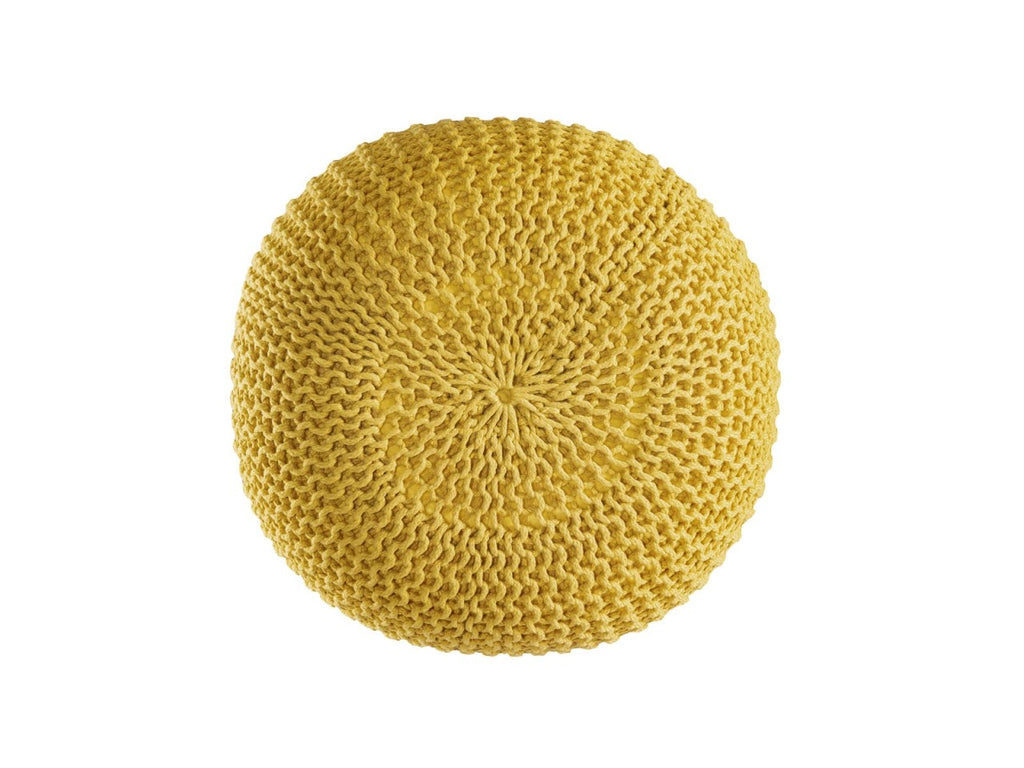 Puf/strikpuf premium Ø45cm 100% vandtæt gul - Nordic Unique