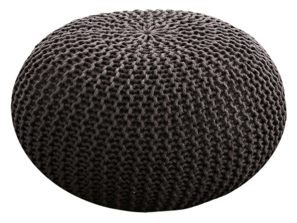 Puf/strikpuf premium Ø55cm 100% vandtæt mørk