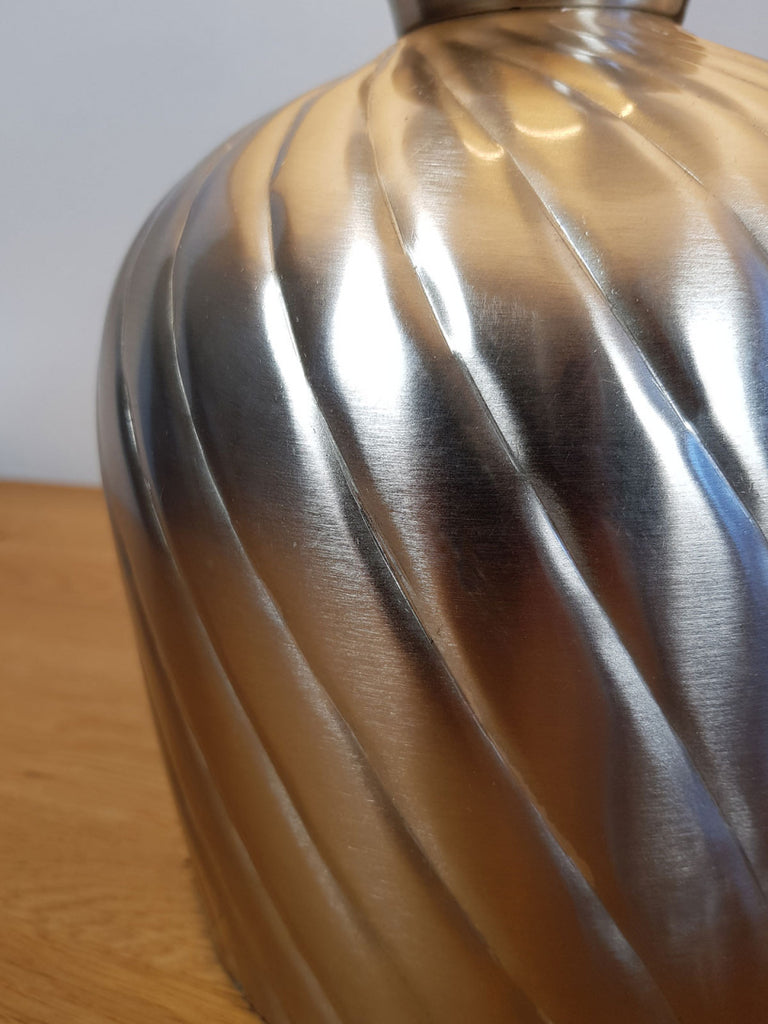Bordlampe Natbordlampe ø 30 x H 52 cm guld/sølv
