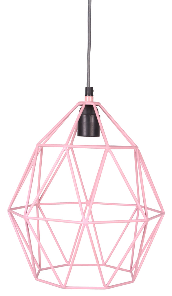Ledning hængende lampe lyserød Ø27cm