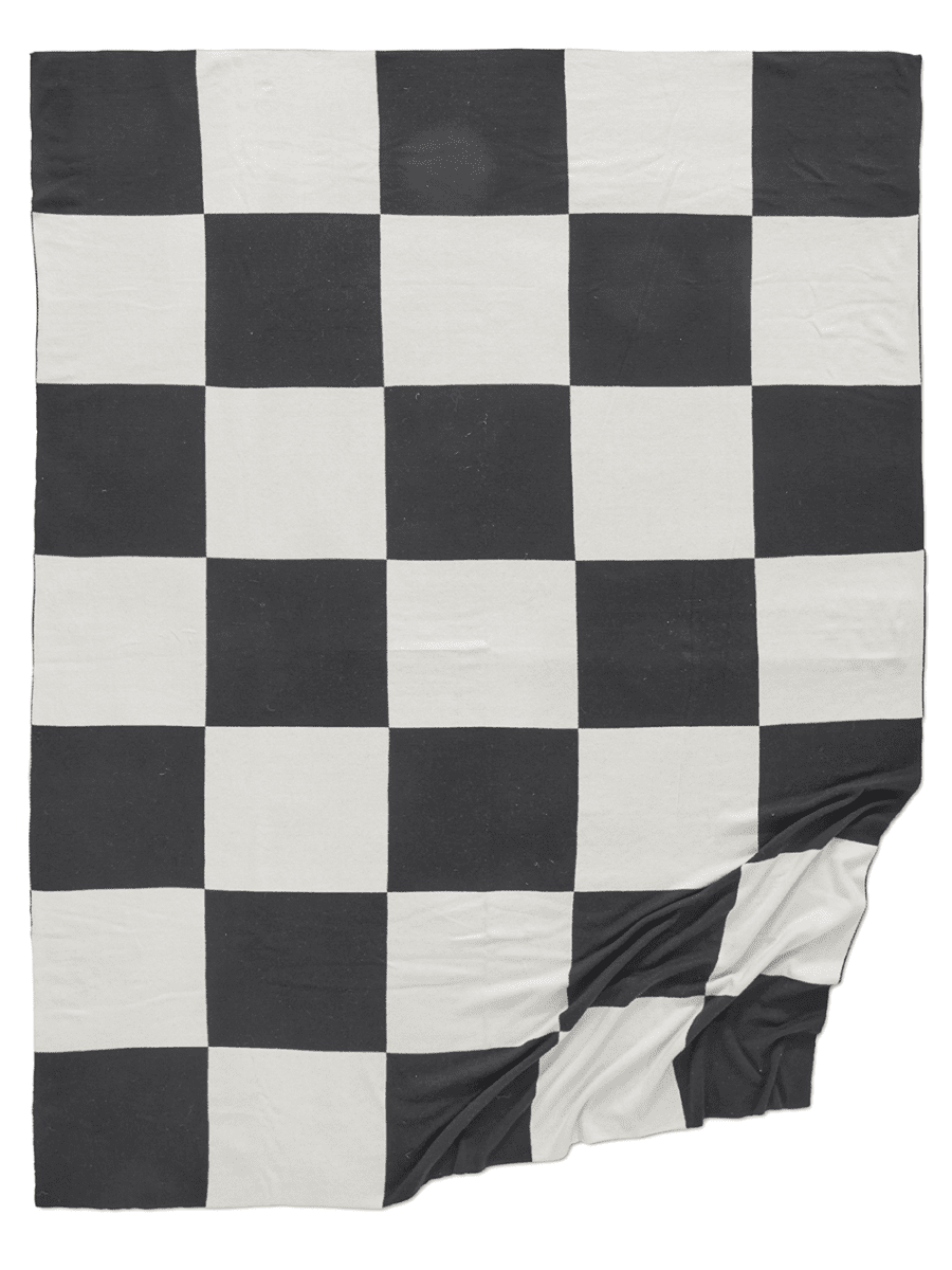 Kast Firkantet Tæppe 170x130cm  - Marineblå