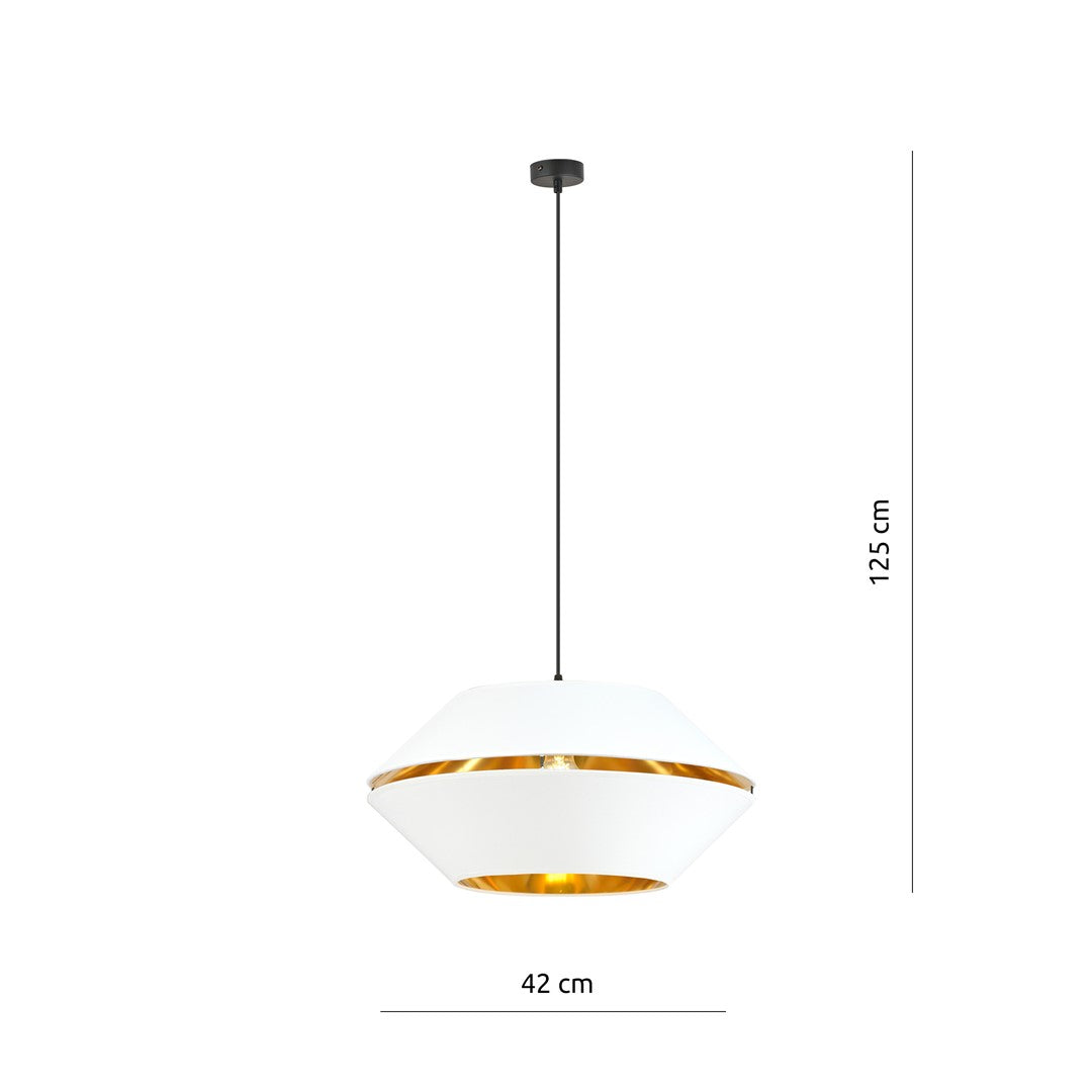 Loftlampe PIANO 1 - Hvid / Guld - Nordic Unique