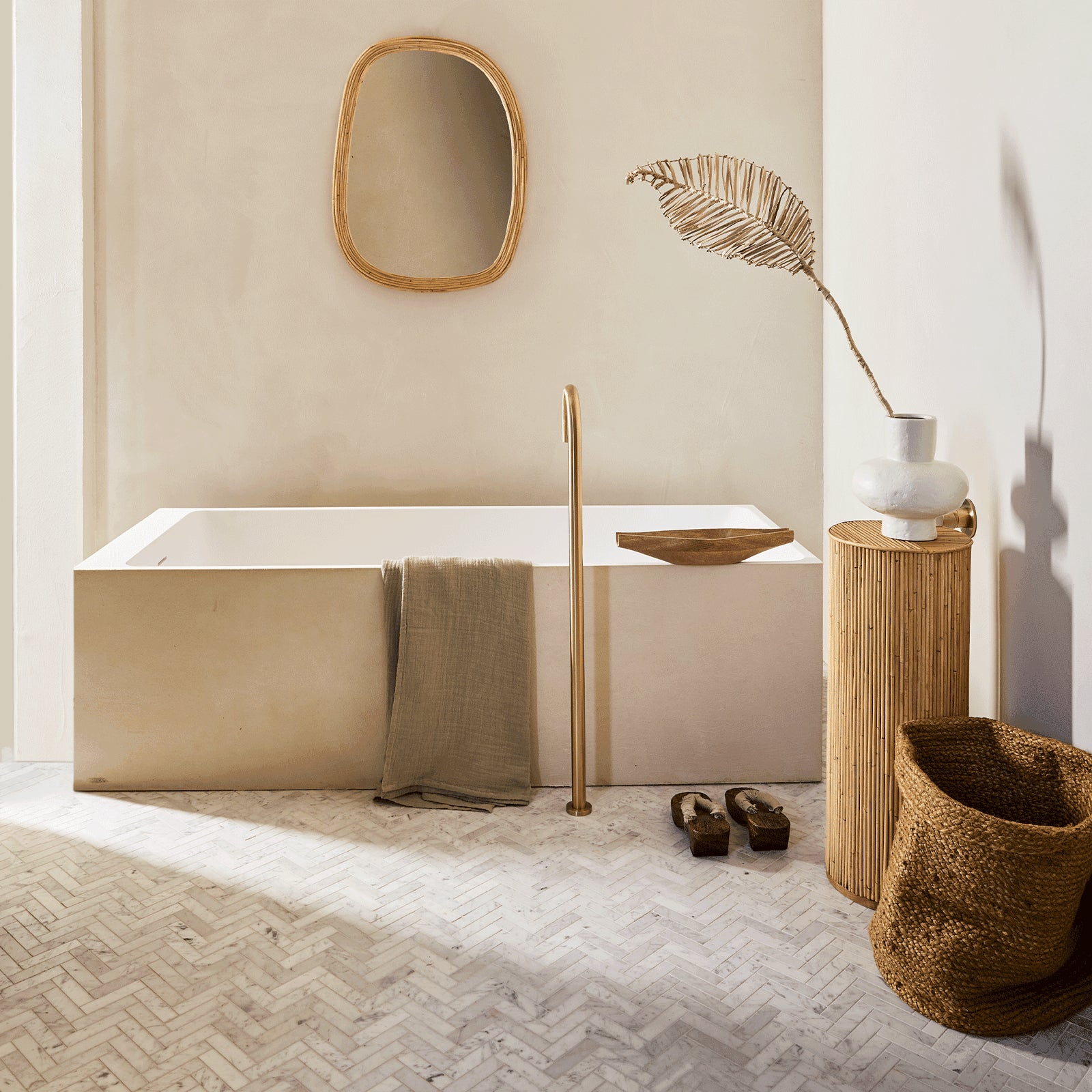 Plantestativ i Rattan - Nordic Unique