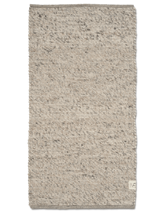 Løber Merino Tæppe 80x150cm - Naturlig Beige