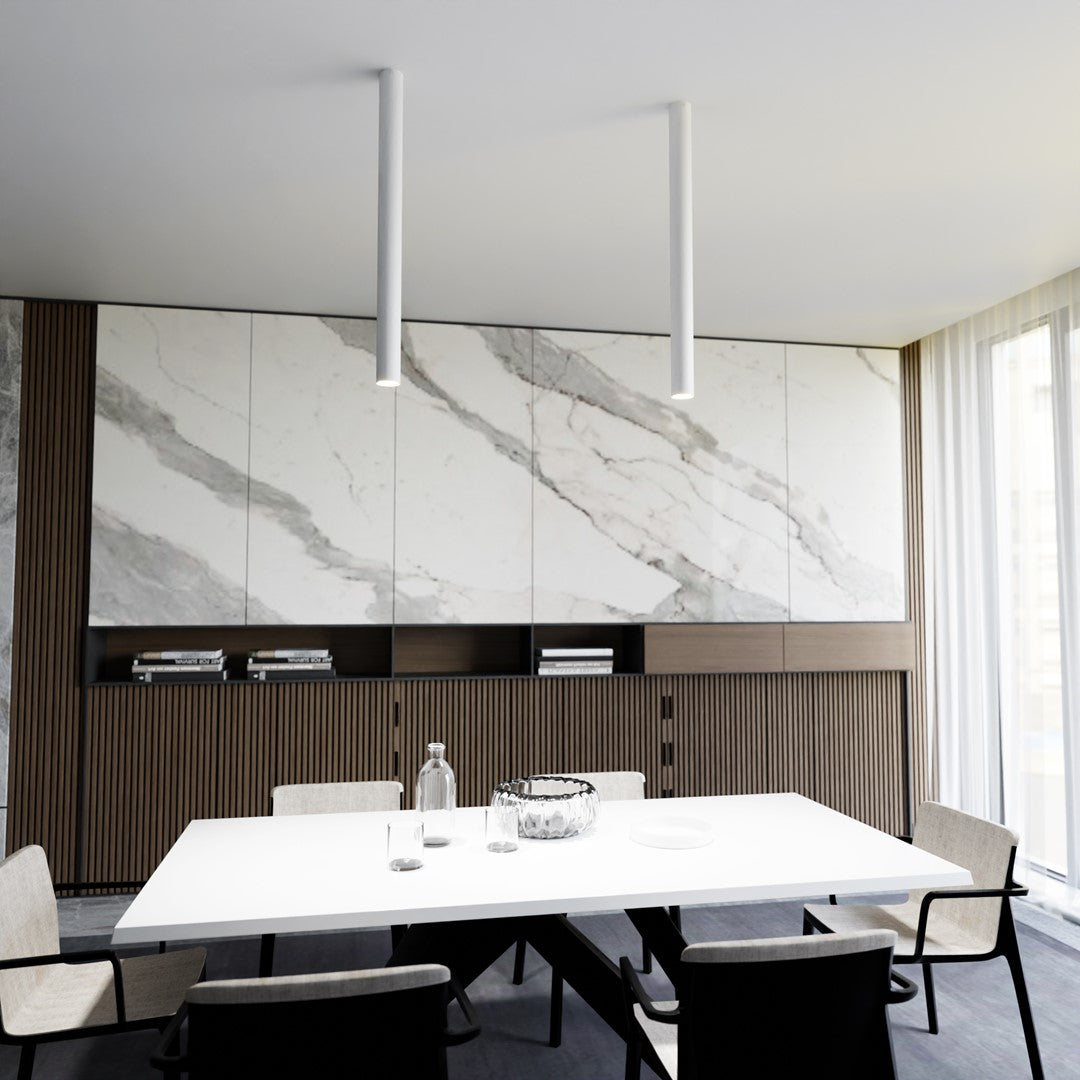 Loftlampe TECNO 1XXL - Hvid - Nordic Unique