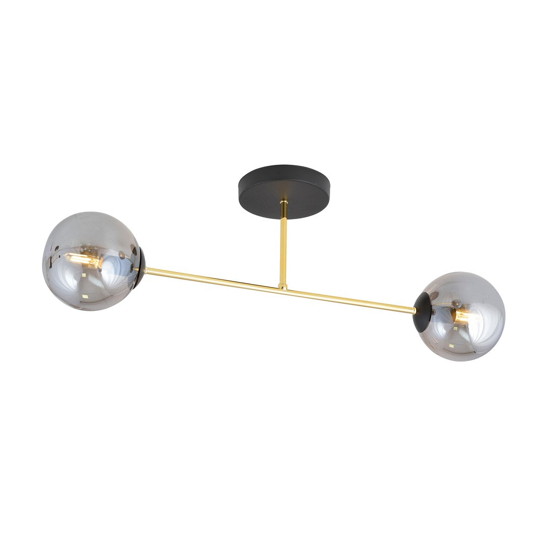 Loftlampe MAGNUM 2 - Sort / Grafit / Guld - Nordic Unique