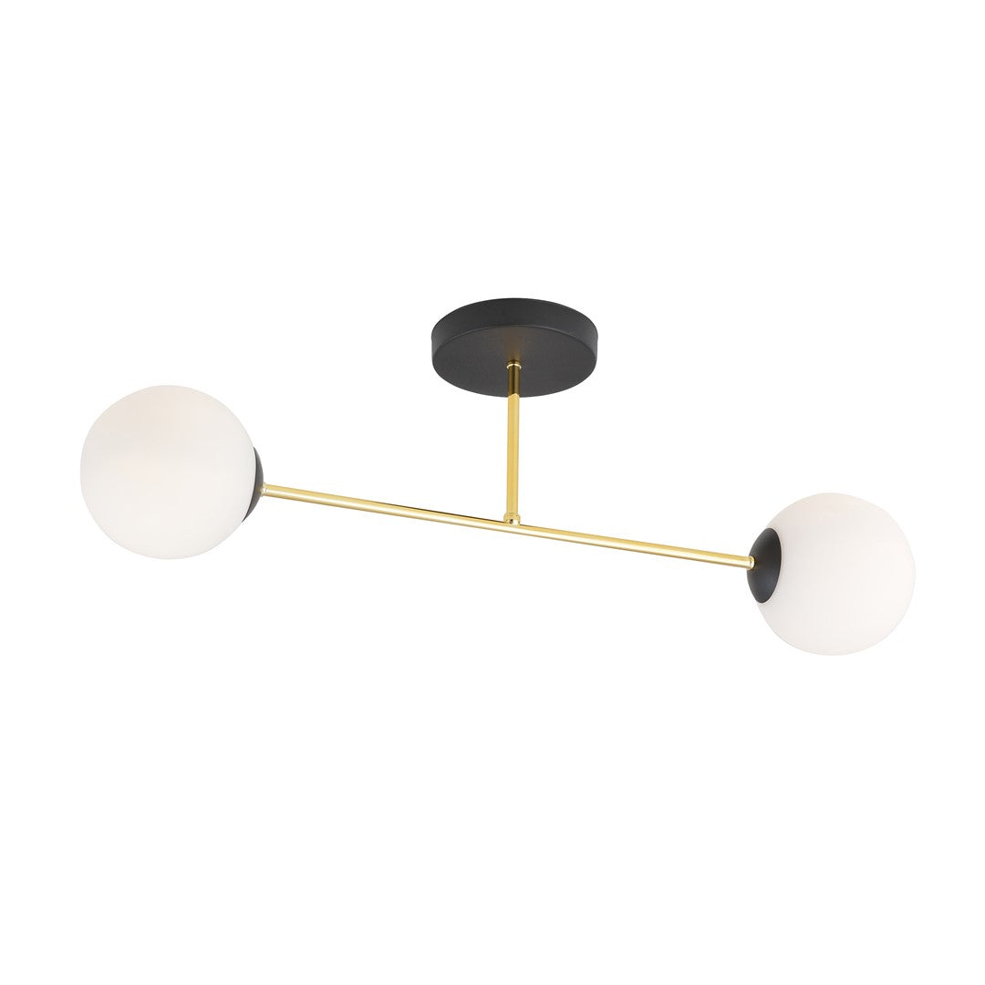 Loftlampe MAGNUM 2 - Sort / Guld / Hvid - Nordic Unique