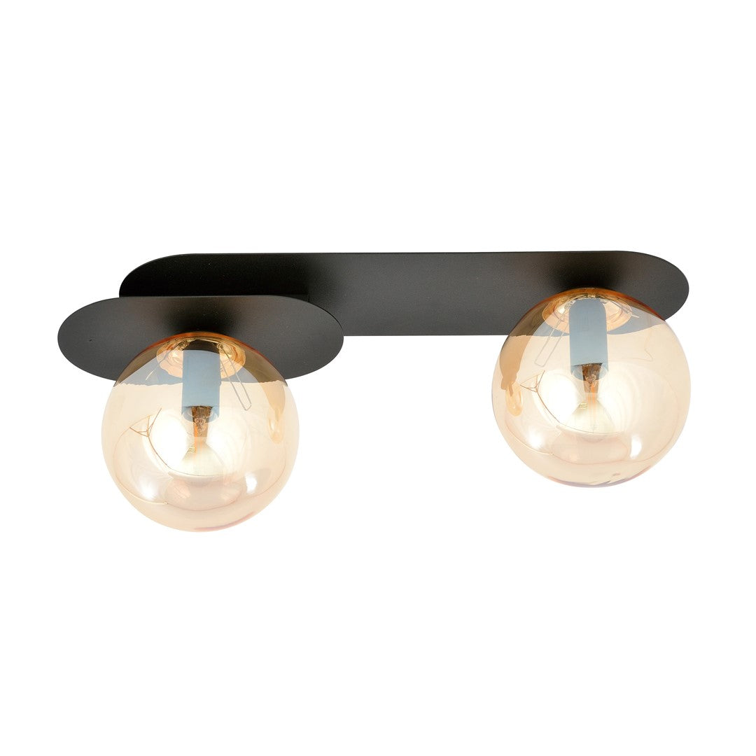 Loftlampe PLAZA 2 - Sort / Rav - Nordic Unique