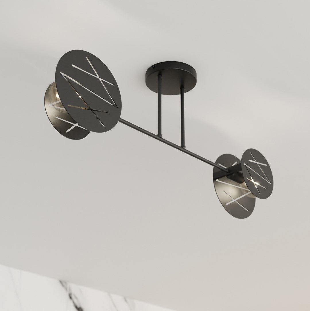 Loftlampe FRICK 2 - Sort - Nordic Unique