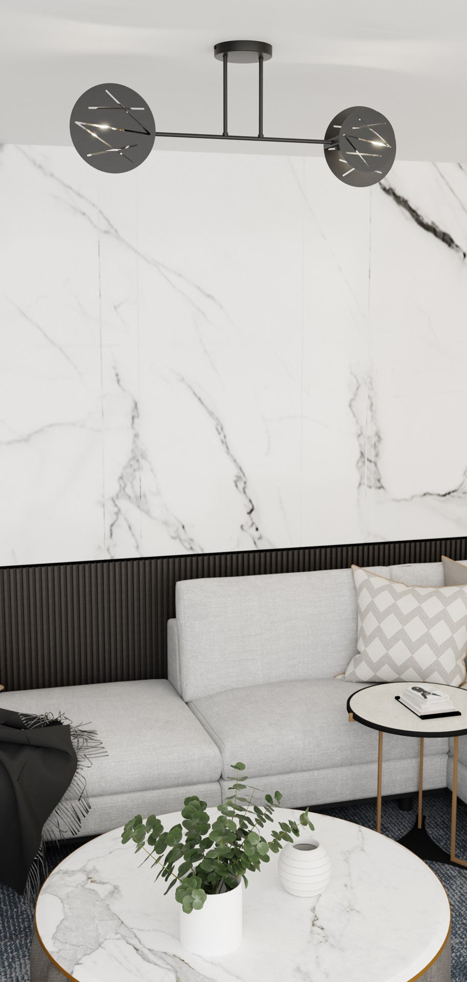 Loftlampe FRICK 2 - Sort - Nordic Unique