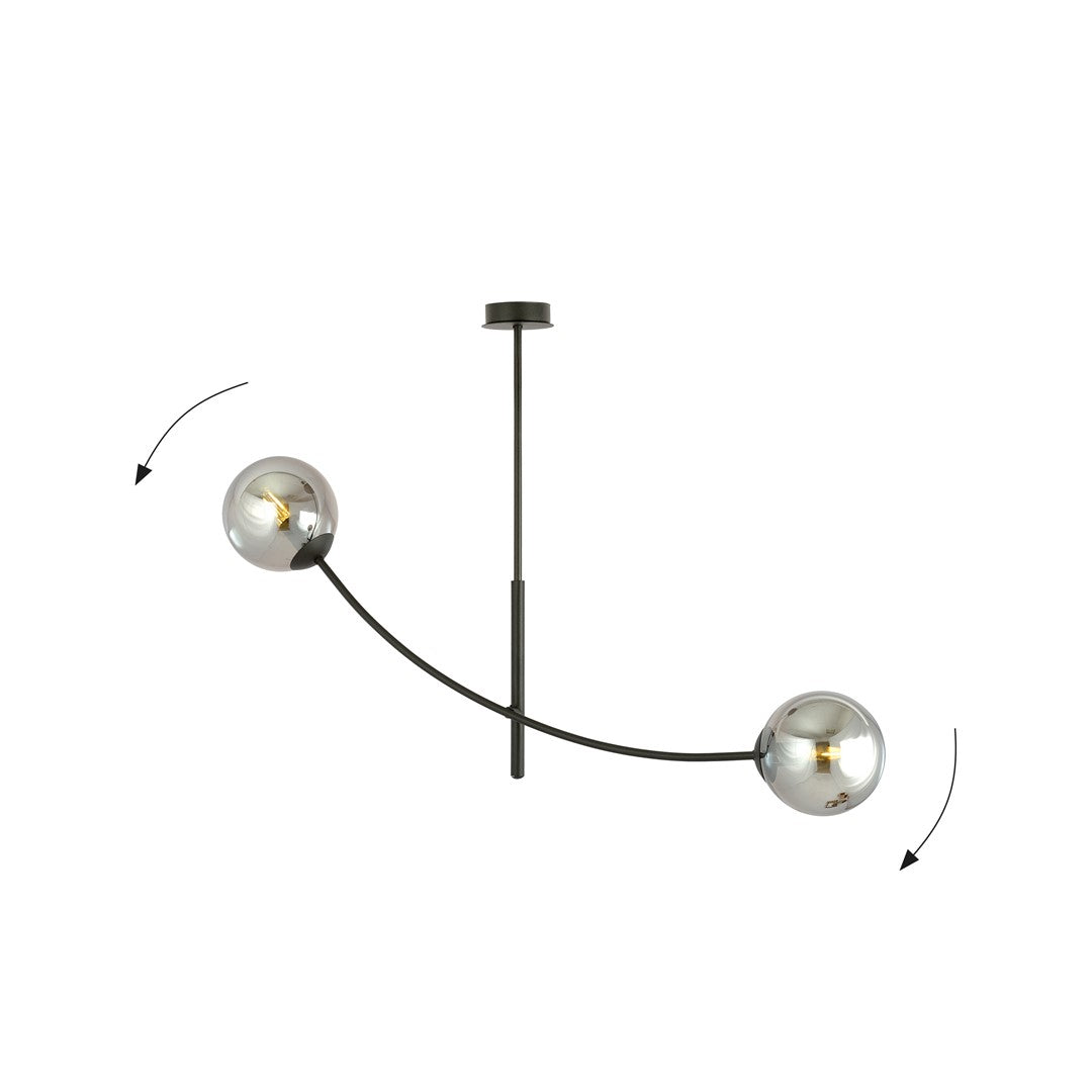 Loftlampe HUNTER 2 - Sort / Grafit - Nordic Unique