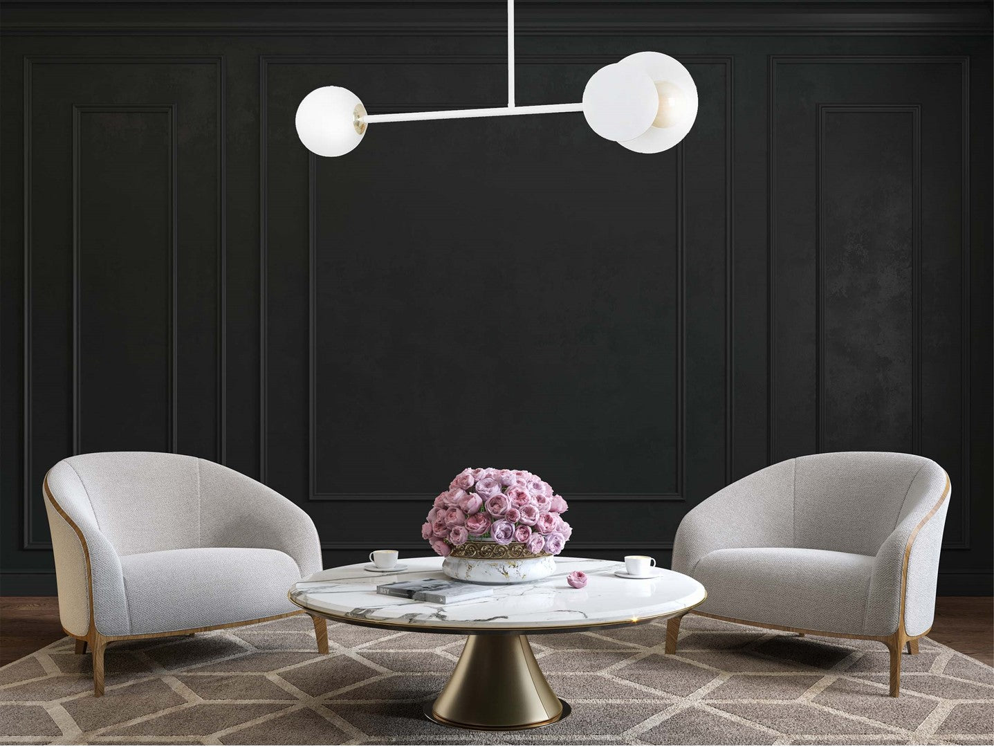 Loftlampe MINERVA 2 - Hvid - Nordic Unique