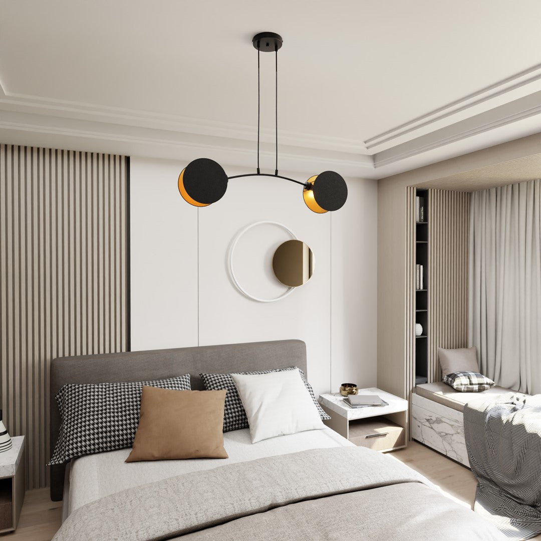 Loftlampe MOTIF 2 - Sort / Guld - Nordic Unique