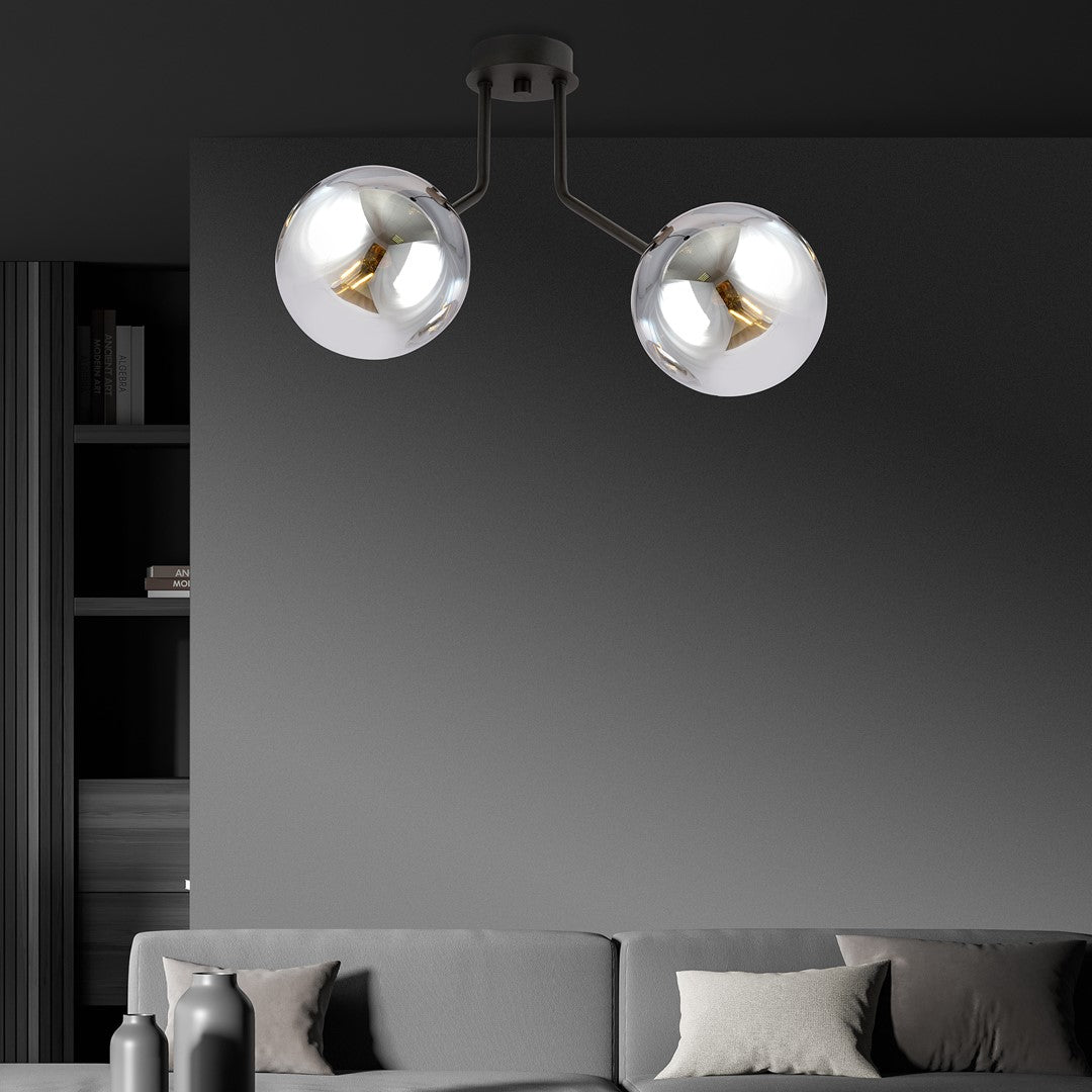 Loftlampe NOVA 2 - Sort / Grafit - Nordic Unique