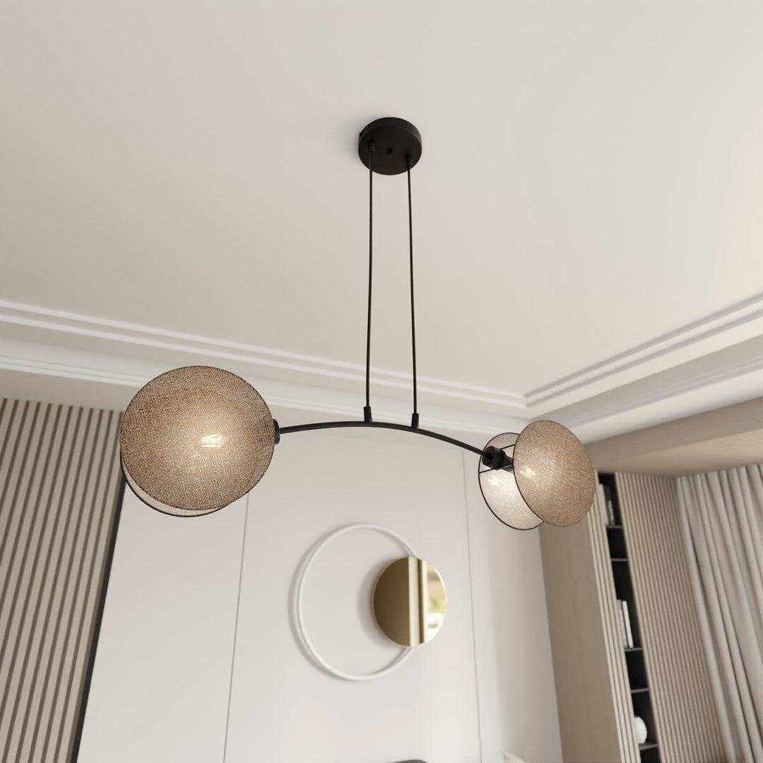Loftlampe MOTIF 2 - Sort / Beige - Nordic Unique