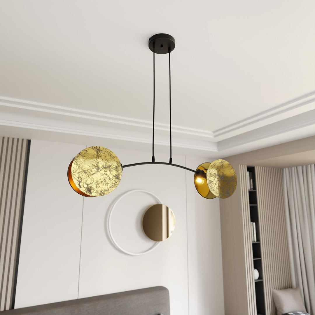 Loftlampe MOTIF 2 - Sort / Guld - Nordic Unique