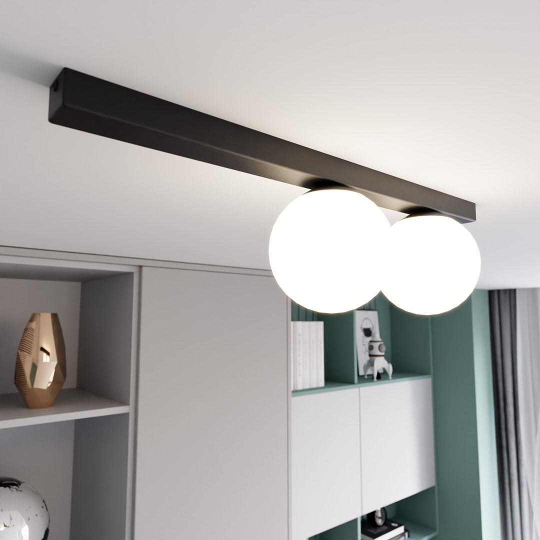 Loftlampe FIT 2 - Sort / Hvid - Nordic Unique