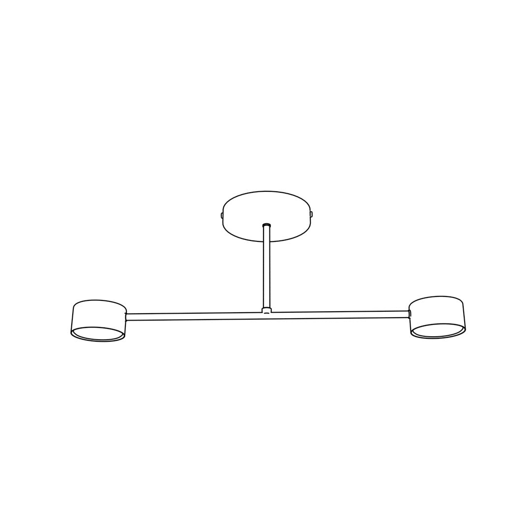 Loftlampe HALO 2 - Sort - Nordic Unique