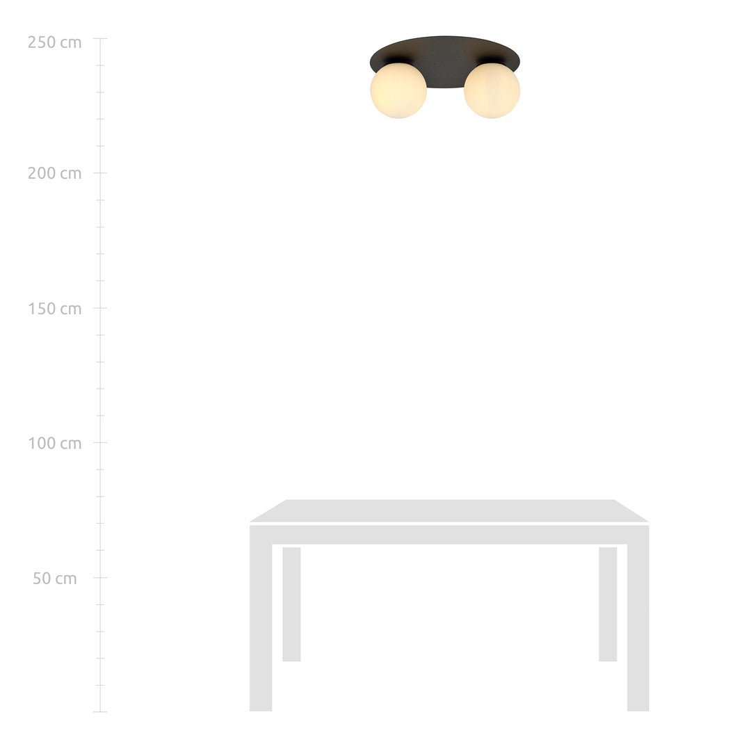 Loftlampe SOLAR 2 - Sort / Hvid - Nordic Unique