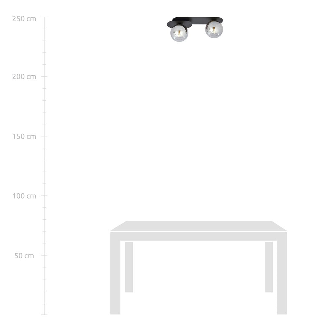 Loftlampe PLAZA 2 - Sort / Grafit - Nordic Unique