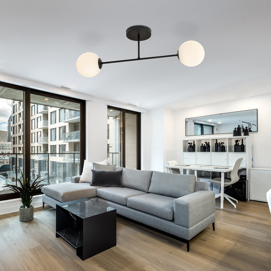 Loftlampe ROMA 2 - Sort / Hvid - Nordic Unique