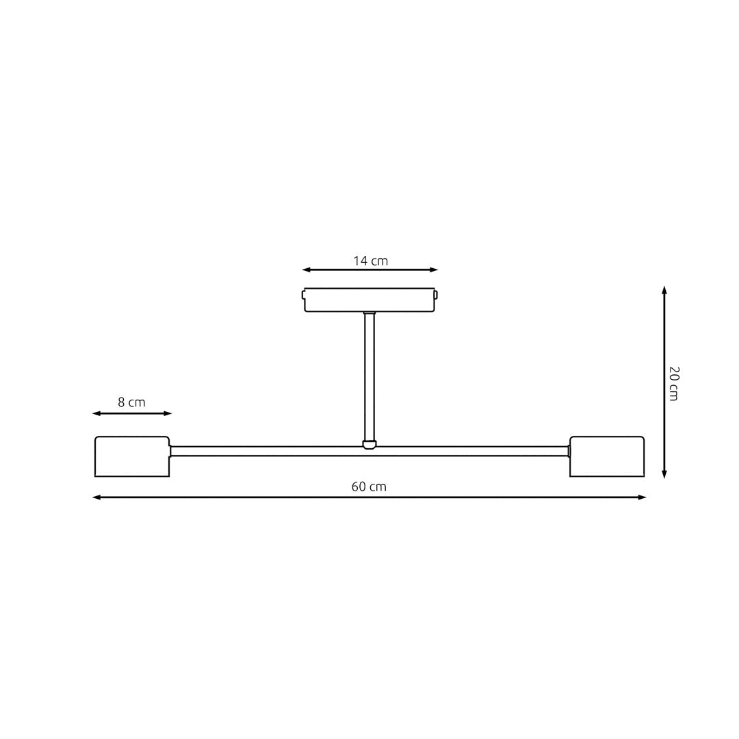 Loftlampe HALO 2 - Sort - Nordic Unique