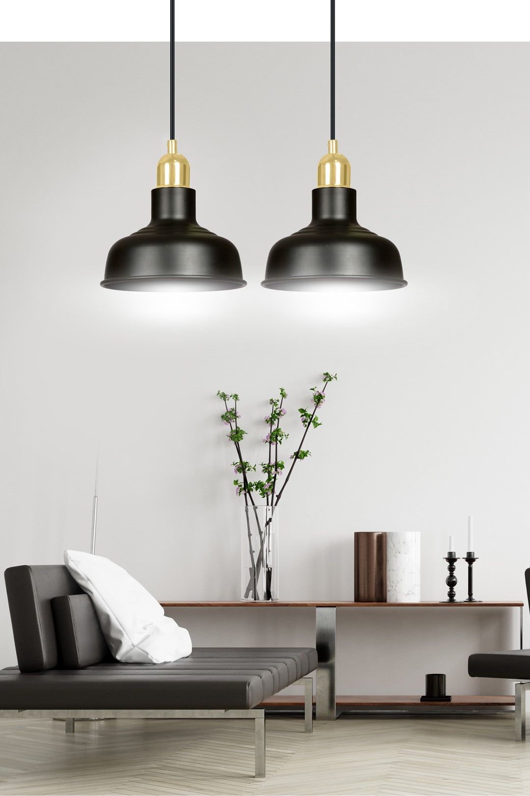 Loftlampe IBOR 2 - Sort / Guld - Nordic Unique