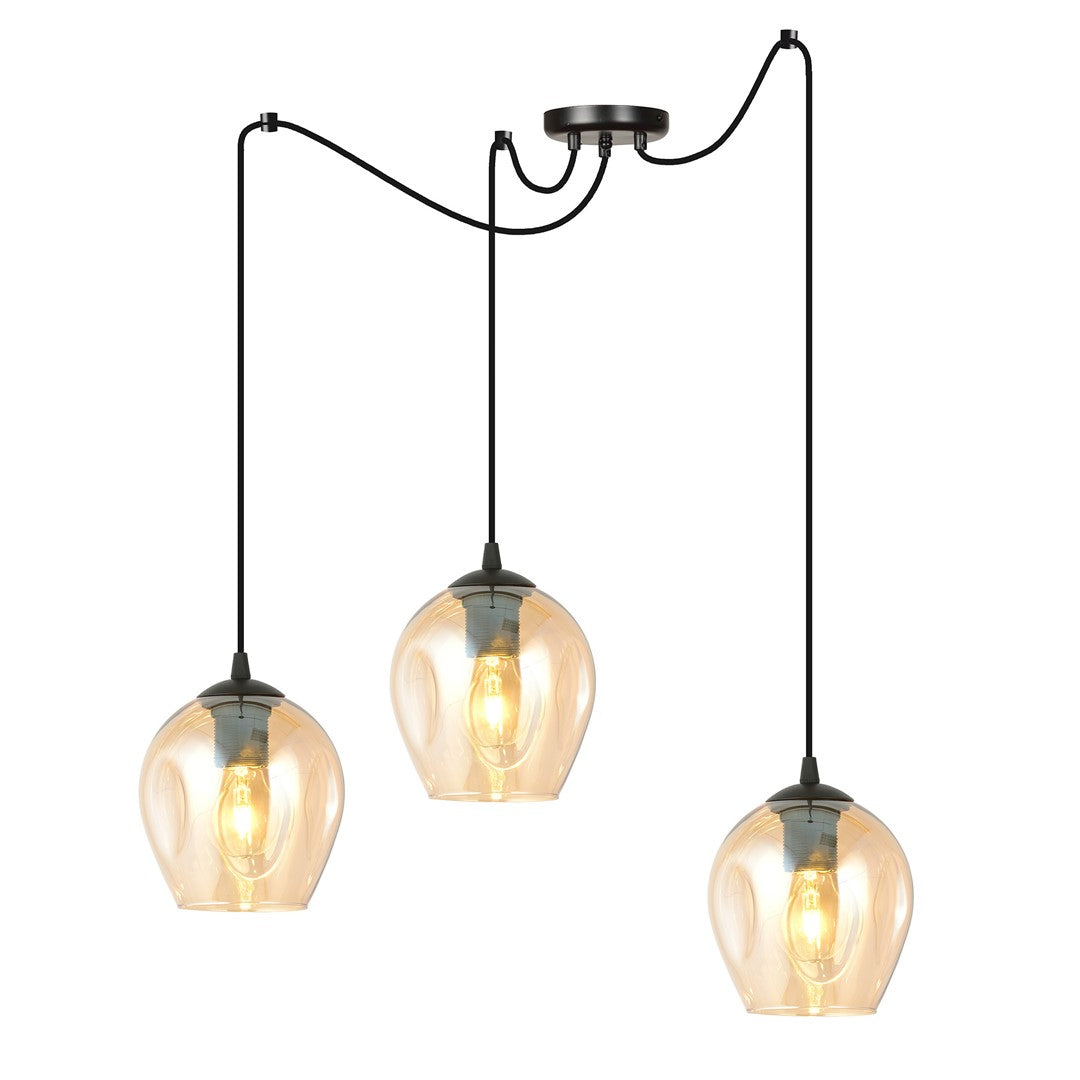 Loftlampe NIVEAU 3 - Sort / Rav - Nordic Unique