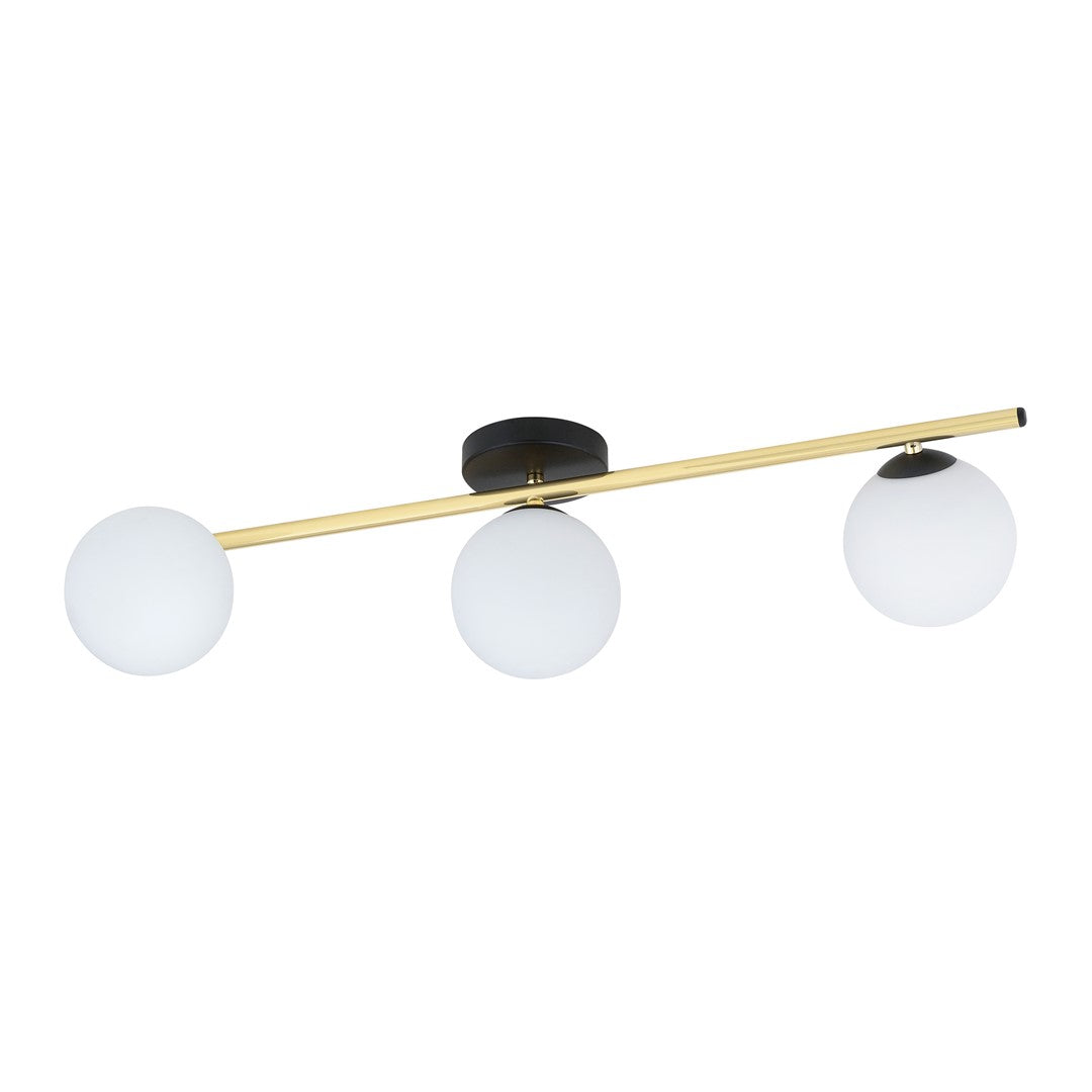 Loftlampe SPLENDI 3 - Sort / Hvid / Guld - Nordic Unique