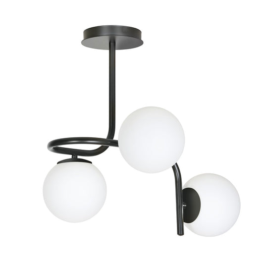 Loftlampe KALF 3 - Sort / Hvid - Nordic Unique