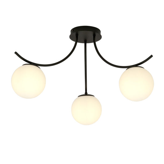 Loftlampe BOSTON 3 - Sort / Hvid - Nordic Unique