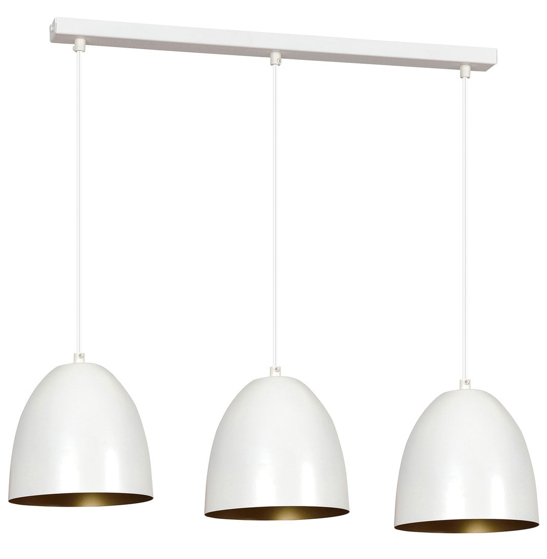 Loftlampe LENOX 3 - Hvid / Guld - Nordic Unique