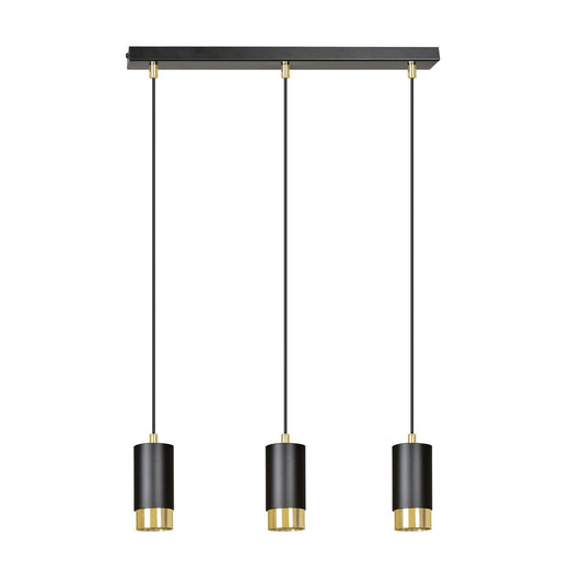Loftlampe FUMIKO 3 - Sort / Guld - Nordic Unique