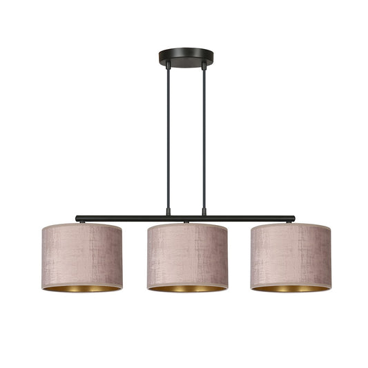 Loftlampe HILDE 3 - Sort / Guld / Rose - Nordic Unique