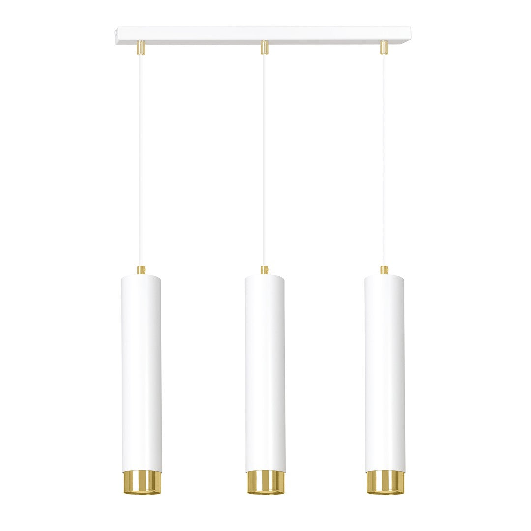 Loftlampe KIBO 3 - Hvid / Guld - Nordic Unique