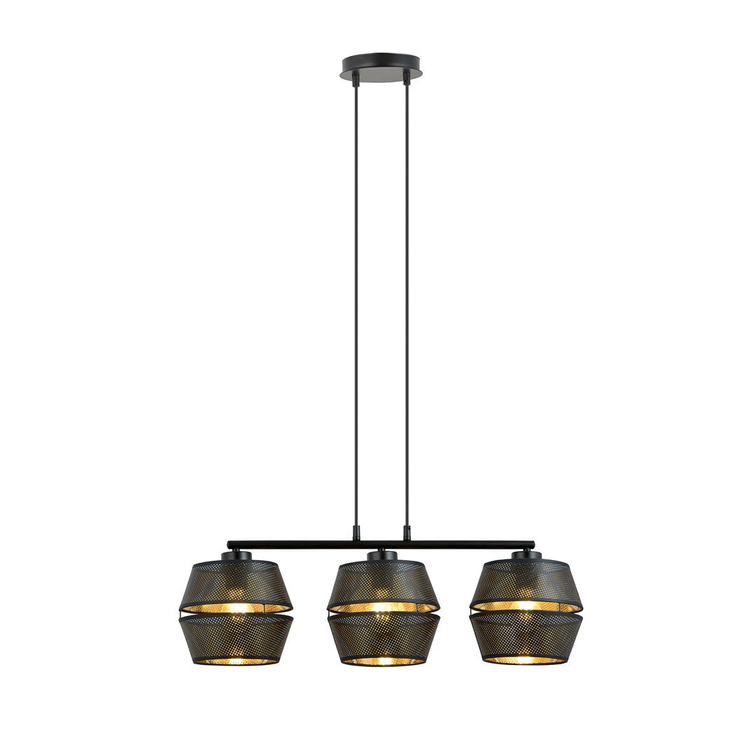 Loftlampe MALIA 3 - Sort / Guld - Nordic Unique