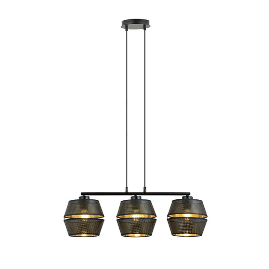 Loftlampe MALIA 3 - Sort / Guld - Nordic Unique