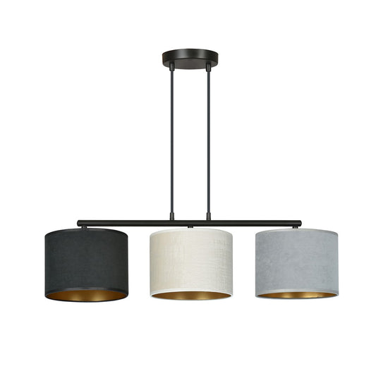 Loftlampe HILDE 3 - Sort / Hvid / Grå / Guld - Nordic Unique