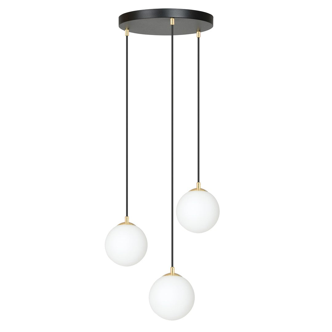 Loftlampe ROYAL 3 - Sort / Guld - Nordic Unique